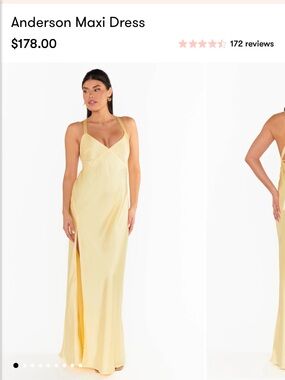 Show Me Your MuMu Anderson Maxi Dress in Pale Yellow